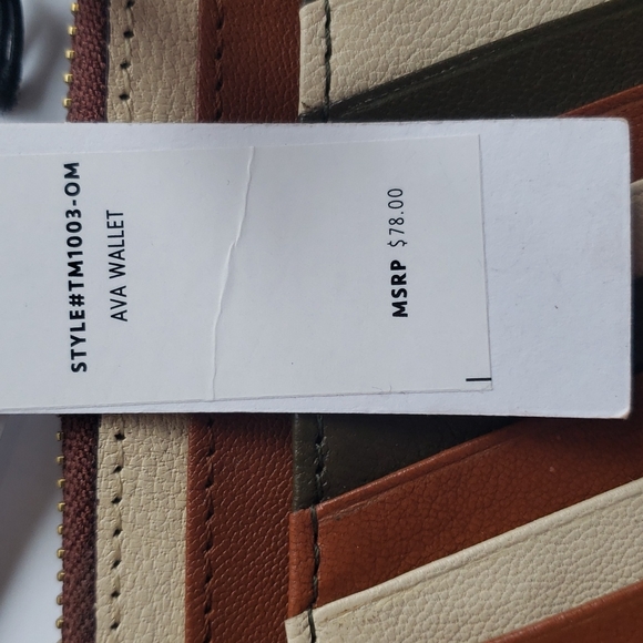 Thacker Women's Leather Ava Wallet New - Picture 2 of 5